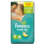 Pampers Baby Dry size 4, 62 nappies x 2