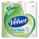 Velvet Comfort Toilet Rolls Pack of 9