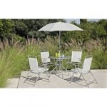 Simple Value 4 Seater Patio Furniture Set + £5 Voucher Back C&C