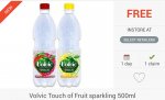 FREEBIE: Volvic Touch of Fruit Sparkling Water (500ml) via Checkoutsmart @ Boots / Coop /WHSmith only