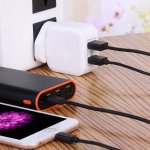 Buy 1 lightning cable 1m get 1 free white 20W dual port charger