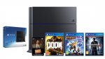 PS4 500GB + Uncharted 4: A Thief's End Launch Edition + Doom + Ratchet & Clank + 3 Months Now TV