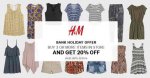 20% off any 3 items at H&M. just show this pic