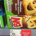Chocolate flavour McVities BN Sandwich Biscuits