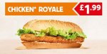 Chicken Royale Burger And Fries