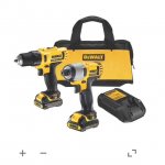 DeWalt 10.8V Li-Ion Drill Driver & Impact Driver Twin Pack 2 Batteries B&Q