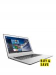 Lenovo Ideapad 500S i5 Processor, 8Gb RAM, 128Gb SSD Hard Drive, 13.3 inch Full HD Laptop - White