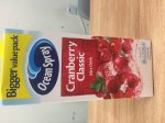 1.5 litre ocean spray cranberry juice drink (dated march 2017)