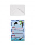 Packs of 10 Pirate / Fairy / Celebration Themed Party Invites / Party Bags / Party Hats & more inc Paperchains / Banners each del