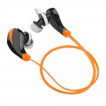 7dayshop Sport V4.0+EDR Bluetooth Wireless Sport Stereo Earbuds Headphones Headset with Mic - Sun Orange