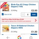 42 Birds Eye chicken dippers