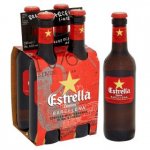 Estrella Damm Beer 4 x 330ml bottles