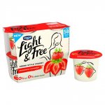 Light & Free Greek Style Fat Free Strawberry Yogurt 4x115g