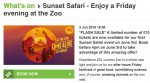 London Zoo Sunset Safari - Discount Tickets 3rd June