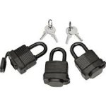 Challenge 3 Piece Weatherproof Padlocks Set