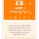 Free £5 voucher with IKEA Family with no minimum spend. Probably account specific. 