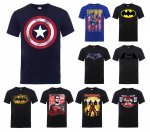 Official Mens Marvel & DC Superhero T-Shirts w/ free express delivery