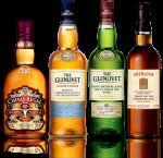 Free Personalised Whisky Bottle Label Choices are Aberlour - Glenlivet 12 year old - Glenlivet Founder's Reserve - Chivas Regal 12 year old