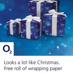 Free roll of Christmas Wrapping Paper @ O2 shop via O2 Priority