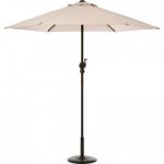 2.5m Cream Parasol with crank handle