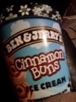 Cinnamon buns Ben and Jerry Ice cream