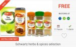FREEBIE: Schwartz Herbs & spices via the Checkoutsmart App - from £1.50 @ Tesco, Morrisons or Asda: £1.35