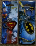 Superman Or Batman Enamel Keychains