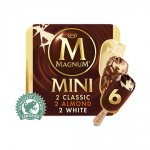 Magnum Mini Classic, Almond, White Ice Cream 6 x 60ml