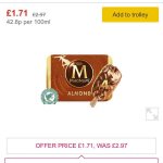 Morrisons - Magnum Almond 4 Pack 400ml