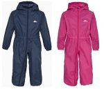 Trespass Kids Puddle Suits in Navy or Pink