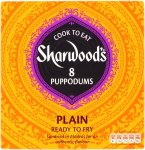 Sharwood's Garlic & Coriander Poppadoms (8) or Sharwood's Plain Large Puppodums (8) Sharwood's Plain Large Poppodoms (8)