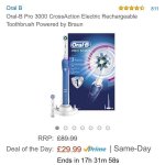 Oral B 3000 Electric Toothbrush