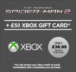 &pound;50 Xbox Credit + Spiderman 2 (Film) @ Wuaki TV (Xbox Credit aval instantly via email code)