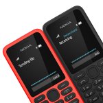 Nokia 130 Bluetooth Mobile Phone / Music Player - Red or Black