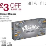 Kleenex Mansize 6 x 100 pack