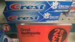 CREST Toothpaste 100ml Mild Mint, x2