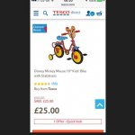 Children's Disney character bike