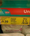 Tesco 2 packs of pamper baby dry possible 140 nappies