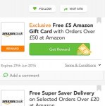 £5 gift card free amazon spend