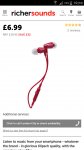 KLIPSCH S3M earphones