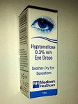 3 X 10ML Artificial Tears Eye Drops for dry eyes from Amazon (Sold by Walton Pharmacy)