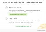 £10 gift card free amazon spend