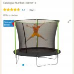 Plum 8ft Trampoline, with cover, Tesco, - C&C