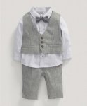 Mamas and papas boys wool waistcoat, shirt & trouser set