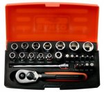 Bahco SL25 mini socket set 1/4 inch