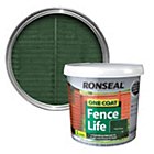Ronseal One Coat Fence Paint 5L (Forest Green) - x2