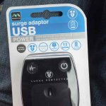 Masterplug double usb adapter and plug, surge protected. At Tesco Extra Western Avenue Cardiff