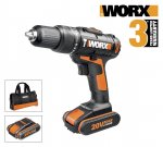 Worx Hammer Drill - 20V with 2 batteries and 3yr warranty