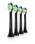 Philips SonicareDiamond Clean HX6064/33 Standard Replacement Brush Heads Black Pack of 4 with Subscribe and Save