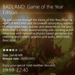 Badland: Game of the Year Edition Xbox One (Gold Members)